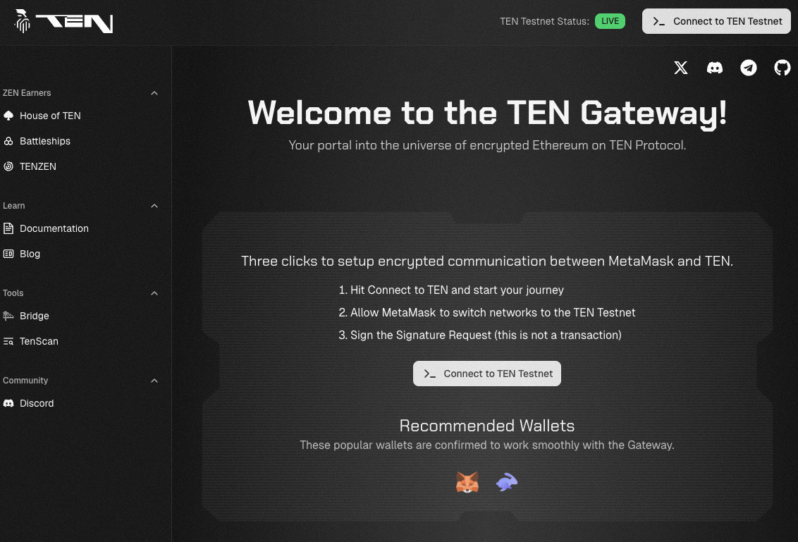 TEN Hosted Gateway
